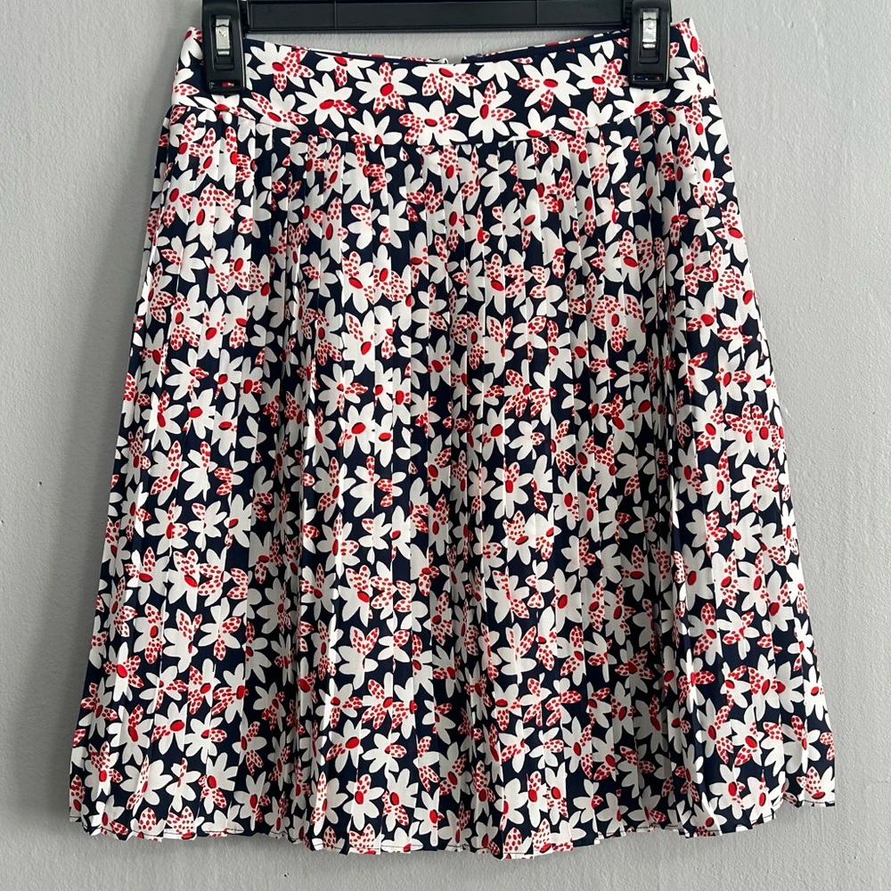 J Crew Floral Print Skirt Junior Size 00
